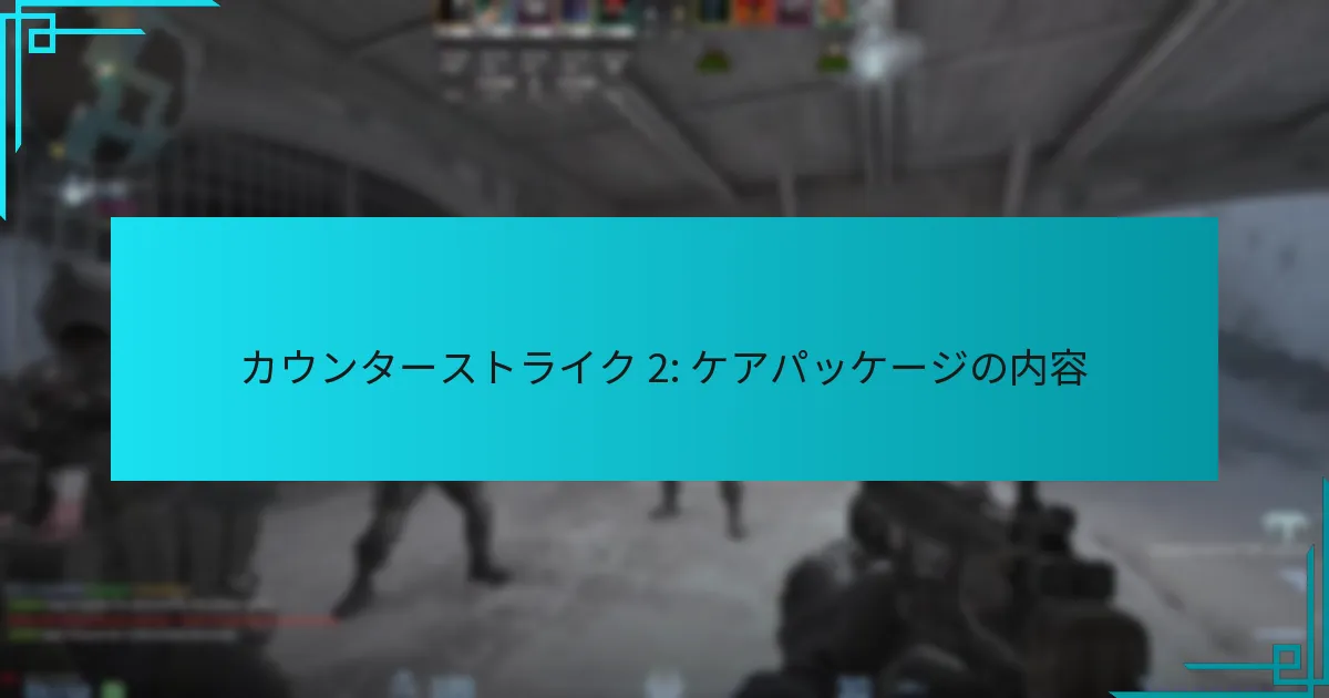 カウンターストライク 2: ケアパッケージの内容
