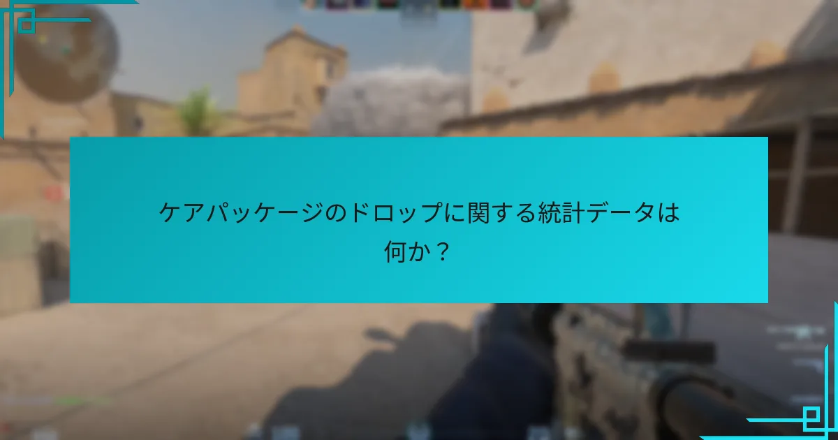 プレイヤーのケアパッケージドロップに関する体験は？