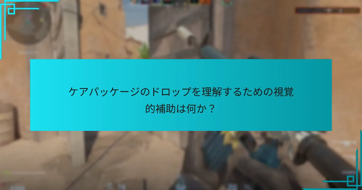 ケアパッケージのドロップを理解するための視覚的補助は何か？