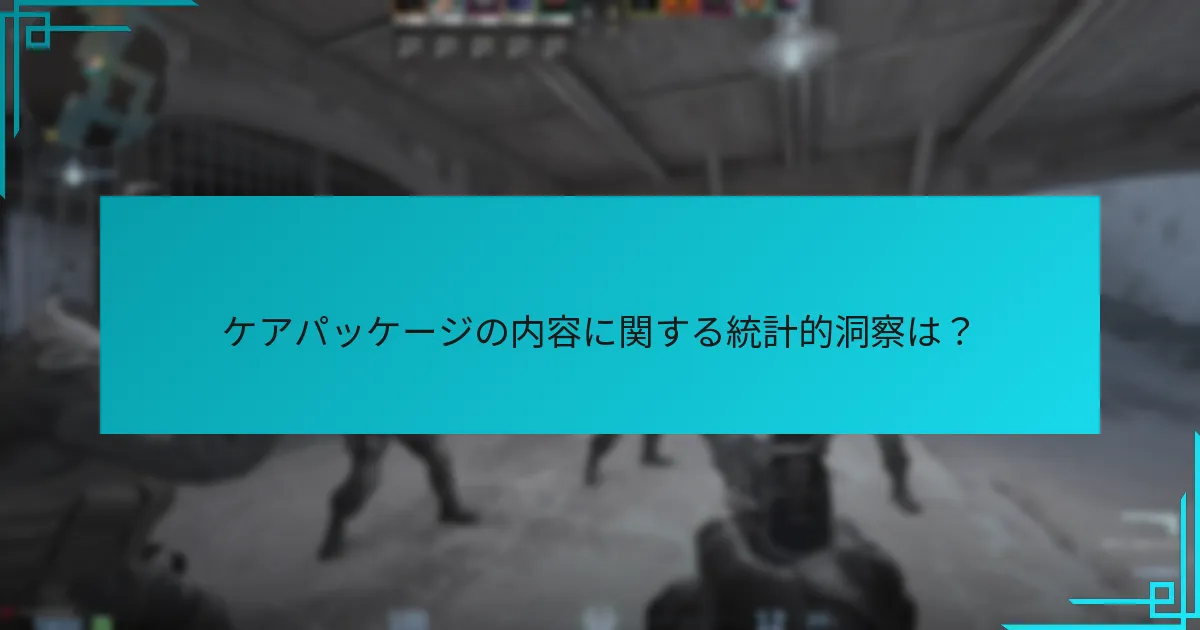 ケアパッケージに関するコミュニティの洞察とベストプラクティスは？