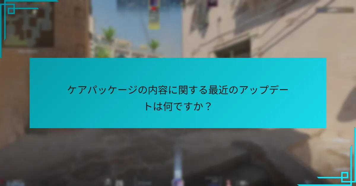 ケアパッケージの内容のビジュアルはどこで見つけられますか？
